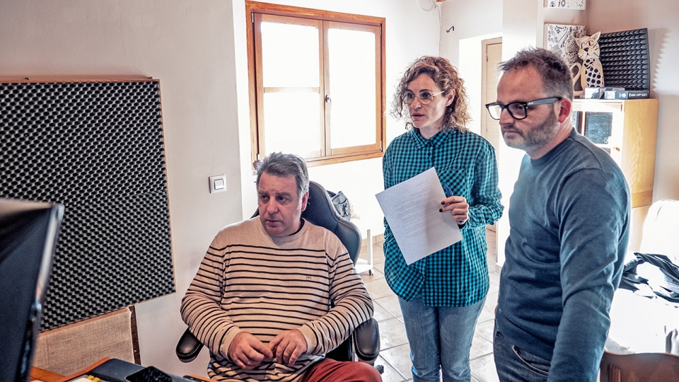 Gravació de veu en off per a Arcadina